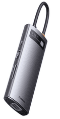 BASEUS Metalni Gleam adapter, 8 u 1 USB-C (WKWG050013)