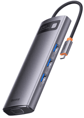 BASEUS Metalni Gleam adapter, 8 u 1 USB-C (WKWG050013)