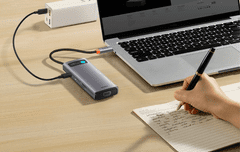 BASEUS Metalni Gleam adapter, 8 u 1 USB-C (WKWG050013)