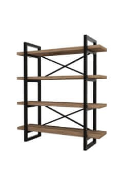 Woody Fashion Polica za knjige, Makro - Walnut