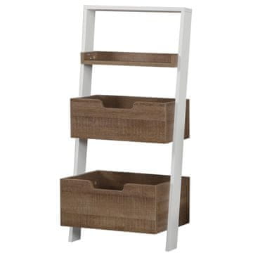 Woody Fashion Polica za knjige, Low - Dark Oak