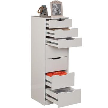 Woody Fashion Komoda, Flow - Shiny White