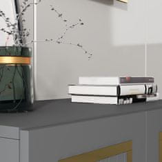 Woody Fashion Konzola, Capri - Anthracite, Gold