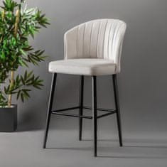 Woody Fashion Set barskih stolica (2 komada), Rubi - Cream