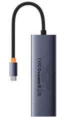 BASEUS priključna stanica, 1x HDMI 4K 30Hz, 2x USB 3.0+1xPD 100W+RJ45+SD/TF3.0 (B00052805813-00)