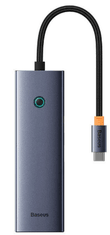 BASEUS priključna stanica, 1x HDMI 4K 30Hz, 2x USB 3.0+1xPD 100W+RJ45+SD/TF3.0 (B00052805813-00)