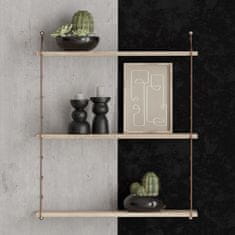 Woody Fashion Zidna polica, Smeđa, Armoni 3'lü - Sacramento