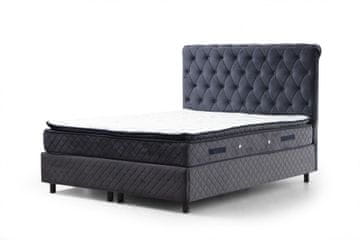 Woody Fashion Dvostruki madrac, baza i uzglavlje, Sonata Set 150 x 200 v2 - Anthracite