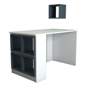 Woody Fashion Studijski stol, Box - White, Blue