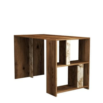 Woody Fashion Studijski stol, Lima - Walnut, White Marble