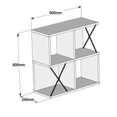 Woody Fashion Zidna polica, Extra - Oak