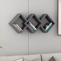 Woody Fashion Zidna polica, Galaxy - Anthracite