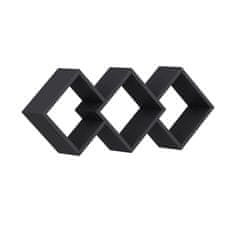 Woody Fashion Zidna polica, Galaxy - Anthracite