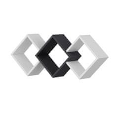 Woody Fashion Zidna polica, Galaxy - White, Anthracite