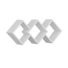 Woody Fashion Zidna polica, Galaxy - White