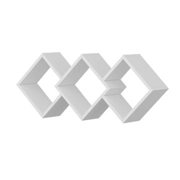 Woody Fashion Zidna polica, Galaxy - White