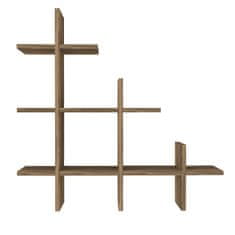 Woody Fashion Zidna polica, Orah, Juke - Walnut