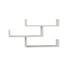 Woody Fashion Zidna polica, Bijela boja, Tibet - White