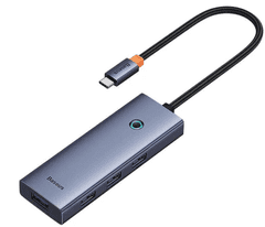 BASEUS priključna stanica, HDMI 4K 60Hz, 4xUSB 3.0, 1x USB-C 100W PD, 5Gb/s (B00052807813-01)