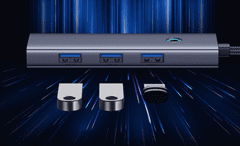 BASEUS priključna stanica, HDMI 4K 60Hz, 4xUSB 3.0, 1x USB-C 100W PD, 5Gb/s (B00052807813-01)