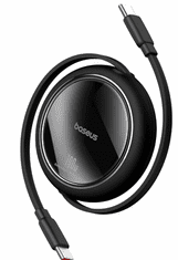 BASEUS uvlačivi kabel, USB-C - USB-C, 1 m, 100 W, crni (P10364500111-00)