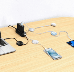 BASEUS uvlačivi kabel, USB-C - USB-C, 1 m, 100 W, ljubičasti (P10364500511-00)