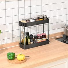 Cool Mango organizator na kotačima s tri razine za uredno odlaganje, plastika i metal - Rollpro