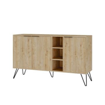 Woody Fashion Konzola, hrast, Clara Console - Oak