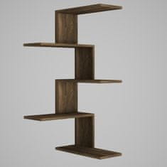 Woody Fashion Zidna polica, Orah, Caniko - Walnut