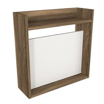 Woody Fashion Radni stol, Bijela boja Orah, Laptop - White, Walnut