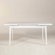 Woody Fashion Stol za blagovanje, Bijela boja, Vina - White