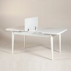 Woody Fashion Stol za blagovanje, Bijela boja, Vina - White