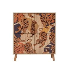 Woody Fashion Višenamjenski ormarić, Sonomo naranča Bordo crvena, Tigris