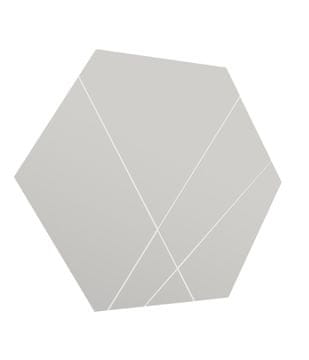 Woody Fashion Ogledalo, Bijela boja, Saga - White