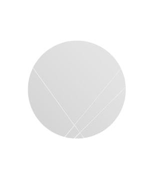 Woody Fashion Ogledalo, Bijela boja, Lopi - White