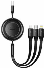 BASEUS kabel USB 3u1, Type-C, Lightning, Micro, 1,1 m, 3,5 A (CAMJ010001)