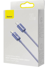 BASEUS USB Type-C - Lightning kabel, 1,2 m, 20 W, ljubičasti (CAJY000205)