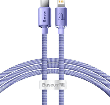 BASEUS USB Type-C - Lightning kabel, 1,2 m, 20 W, ljubičasti (CAJY000205)