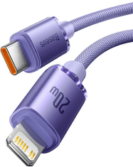 BASEUS USB Type-C - Lightning kabel, 1,2 m, 20 W, ljubičasti (CAJY000205)