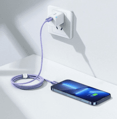 BASEUS USB Type-C - Lightning kabel, 1,2 m, 20 W, ljubičasti (CAJY000205)