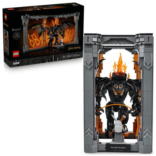 LEGO Icons 10367 Gospodar prstenova: Balrog u kutku među knjigama