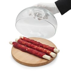 Mersjo XXL igračka za žvakanje 25 cm od goveđe kože s pačjim prsima, poslastica za pse, Mersjo, 240 g