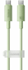 BASEUS kabel, USB-C - USB-C, 2 m, 100 W, zeleni (P10360202631-01)