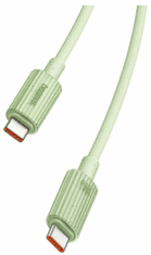 BASEUS kabel, USB-C - USB-C, 2 m, 100 W, zeleni (P10360202631-01)