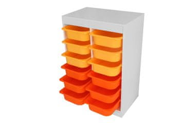 Woody Fashion Ormarić višenamjenski White Organizer - Vertical