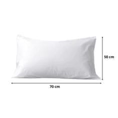 Netscroll Presvlaka za jastuk od 100 % pamuka, prozračna, štiti od grinja, bijela, pamučna jastučnica 50x70 cm, Cover