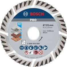 BOSCH Professional dijamantna rezna ploča PRO Multi Material, 125 × 22,23 mm (2608615059)