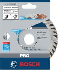 BOSCH Professional dijamantna rezna ploča PRO Multi Material, 125 × 22,23 mm (2608615059)