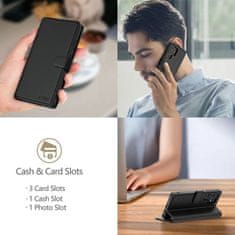 Tech-protect Wallet preklopna maska za Motorola Edge 60 Fusion, crno