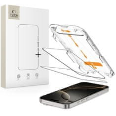 Tech-protect Quick Set 2x zaštitno staklo za iPhone 16 Pro, crno